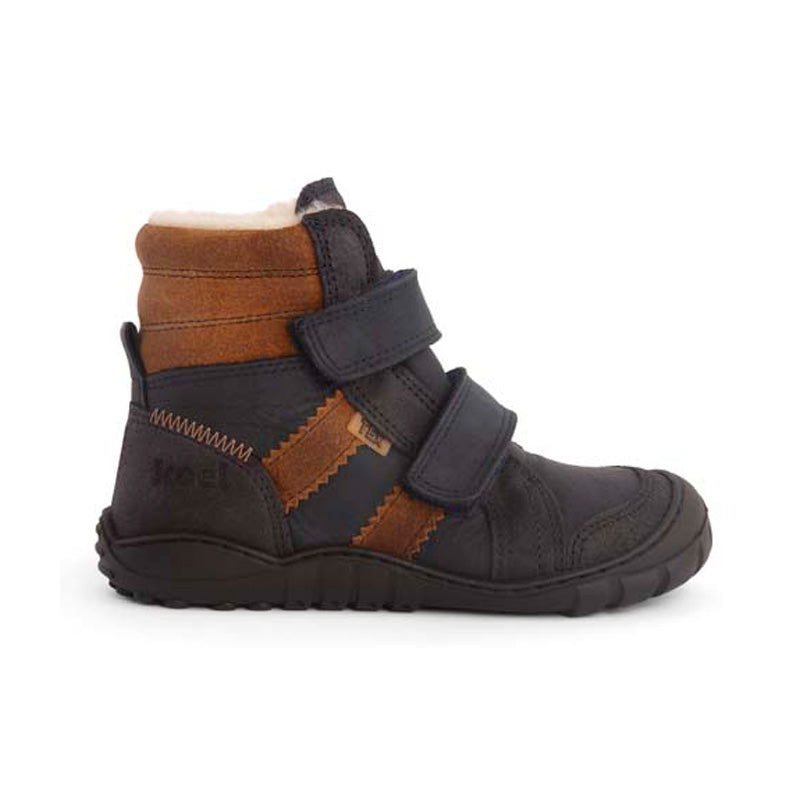 Koel Bare Milo 3.0 Hydro WP Navy Cognac - wasserdicht, Nappaleder, Schafwolle, Kinder