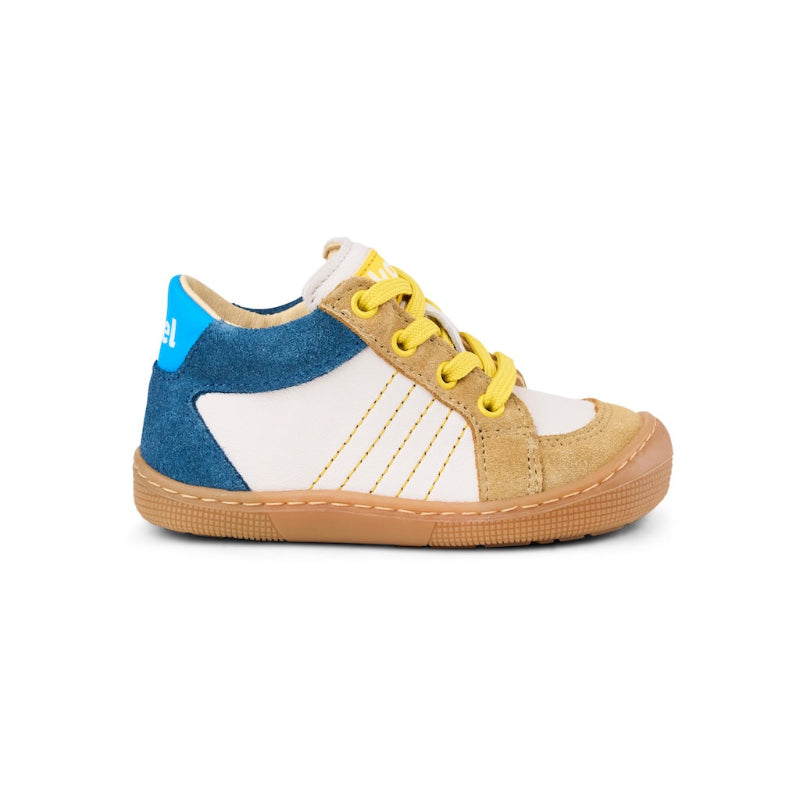 Koel Dion Suede Beige Barfußschuh für Kinder aus Leder