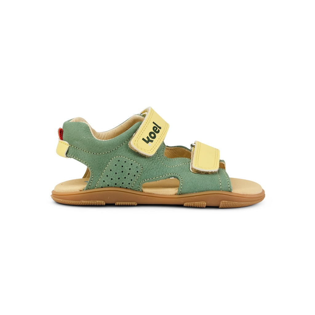 Offenes, zehenfreies Design der Koel Ova Olive Sommerschuh-Sandale