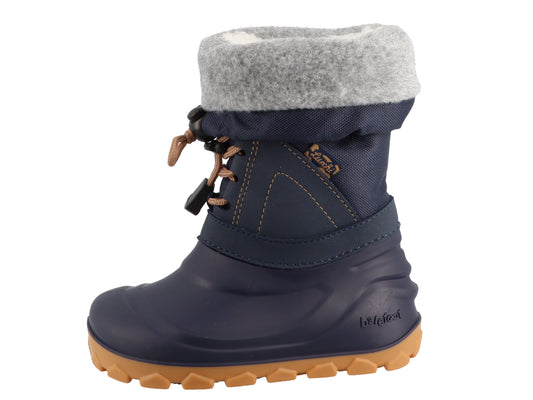 Lurchi Barefoot Joel Navy - wasserdicht, vegan, Canadian Boot-Style, Winterstiefel Kinder, seite