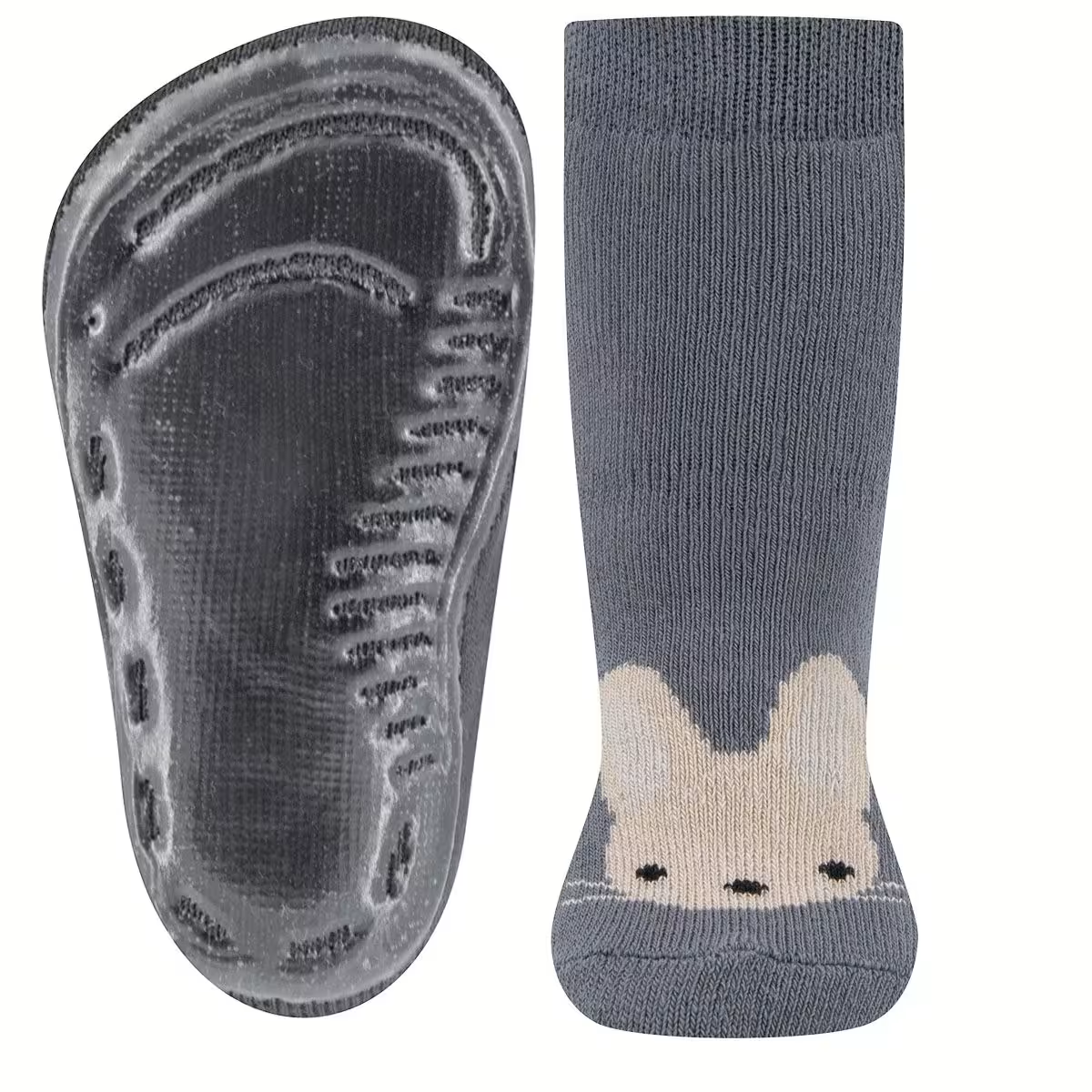 Ewers Stoppersocken Hase Stahlgrau