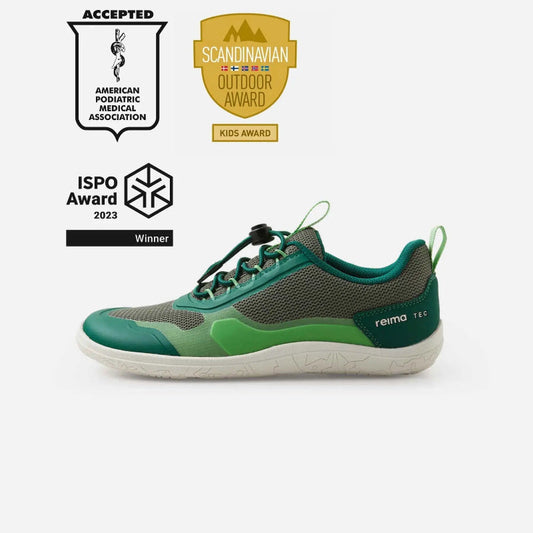 Reima Tallustelu Greyish Green – wetterfester Barfuß-Sneaker