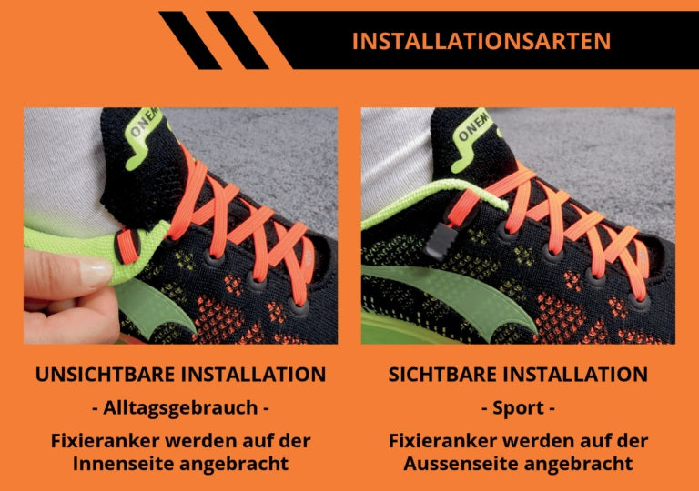 Slip-On Schnürsenkel für Kinder und Erwachsene