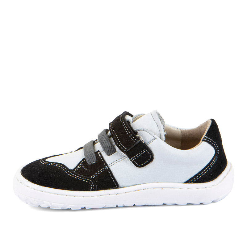 FRODDO Barefoot River White / Black – flexibler Barfuß-Ledersneaker