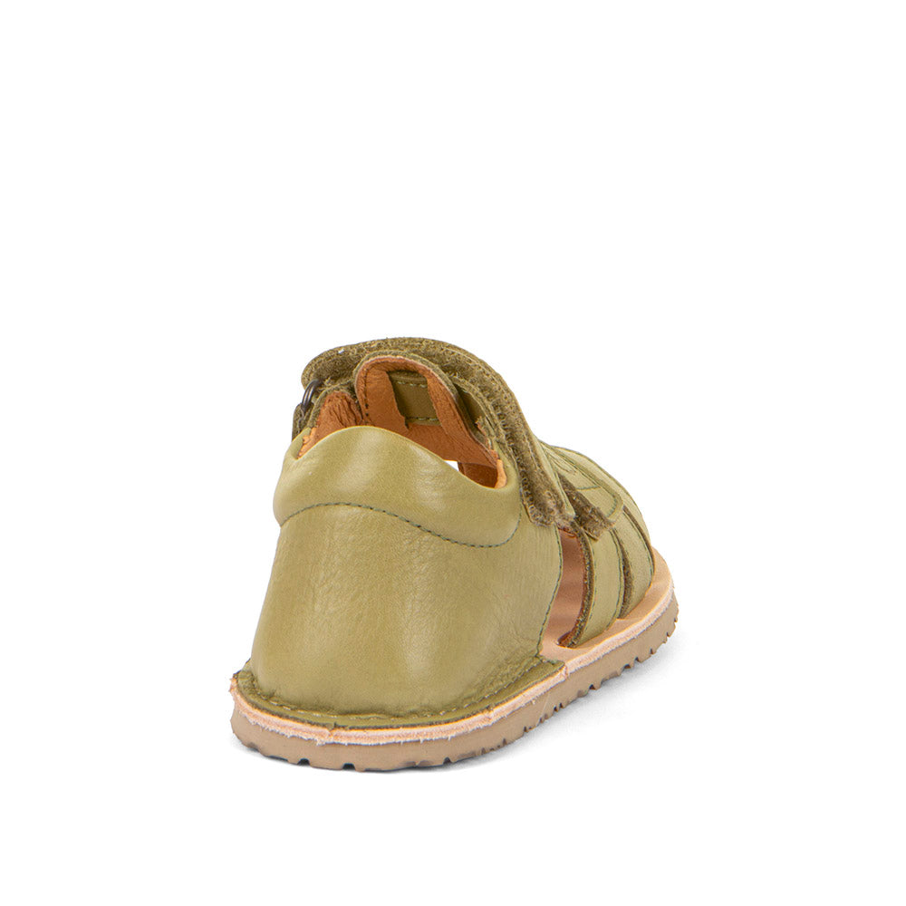 FRODDO Barefoot Flexy F Olive – extra flexible Barfuß-Sandale aus Leder