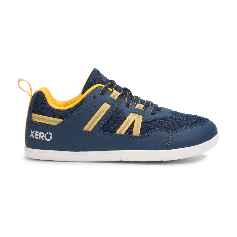 XERO SHOES Prio Big Kids Dress Blues / Spectra Yellow – Barfußschuh für aktive Kinder
