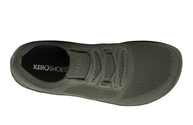 XERO SHOES Nexus Knit Army Green – leichter Barfuß-Sneaker