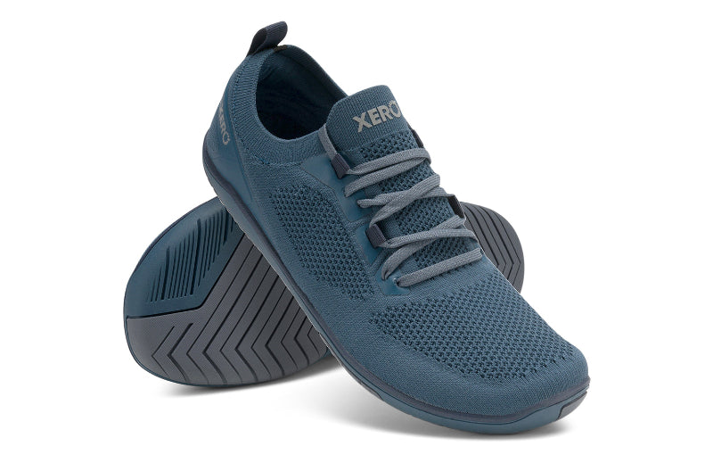 Atmungsaktives 3D-Strickobermaterial des Xero Shoes Nexus Knit Orion Blue