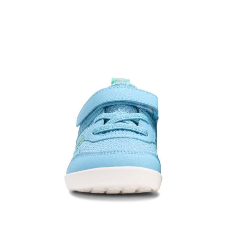 Bungee-Schnürsenkel und Klettverschluss des Xero Shoes Prio Little Kids