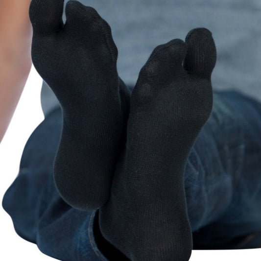 Knitido Tabi Kurzsocken Schwarz