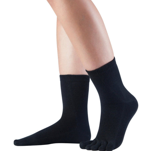 Knitido Zehensocken Midi Schwarz