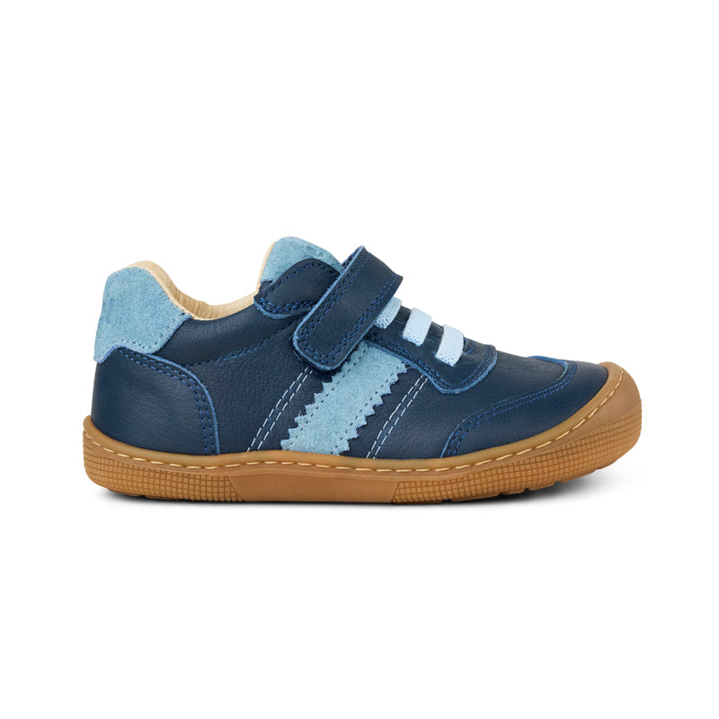 Koel Dylan Leather 3.0 Blue Barfußschuh für Kinder aus Nappaleder