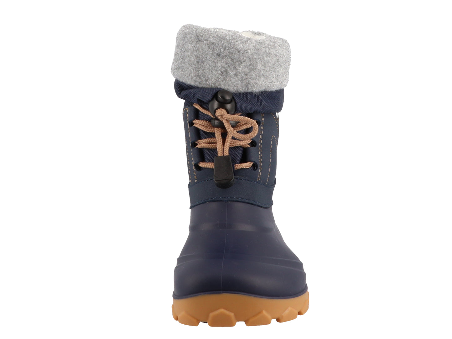 Lurchi Barefoot Joel Navy - wasserdicht, vegan, Canadian Boot-Style, Winterstiefel Kinder, vorne