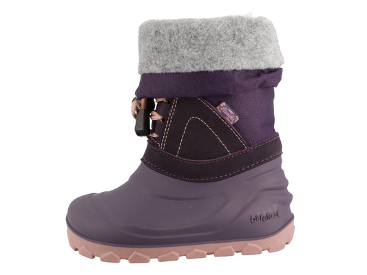Lurchi Barefoot Joel Purple - wasserdicht, vegan, Canadian Boot-Style, Winterstiefel Kinder, Seite