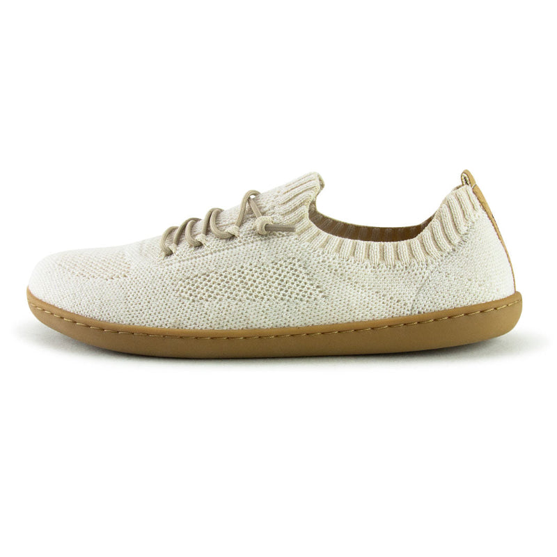 Luftiger Barfußschuh Doghammer Terrar Knit Papyrus mit breiter Zehenbox