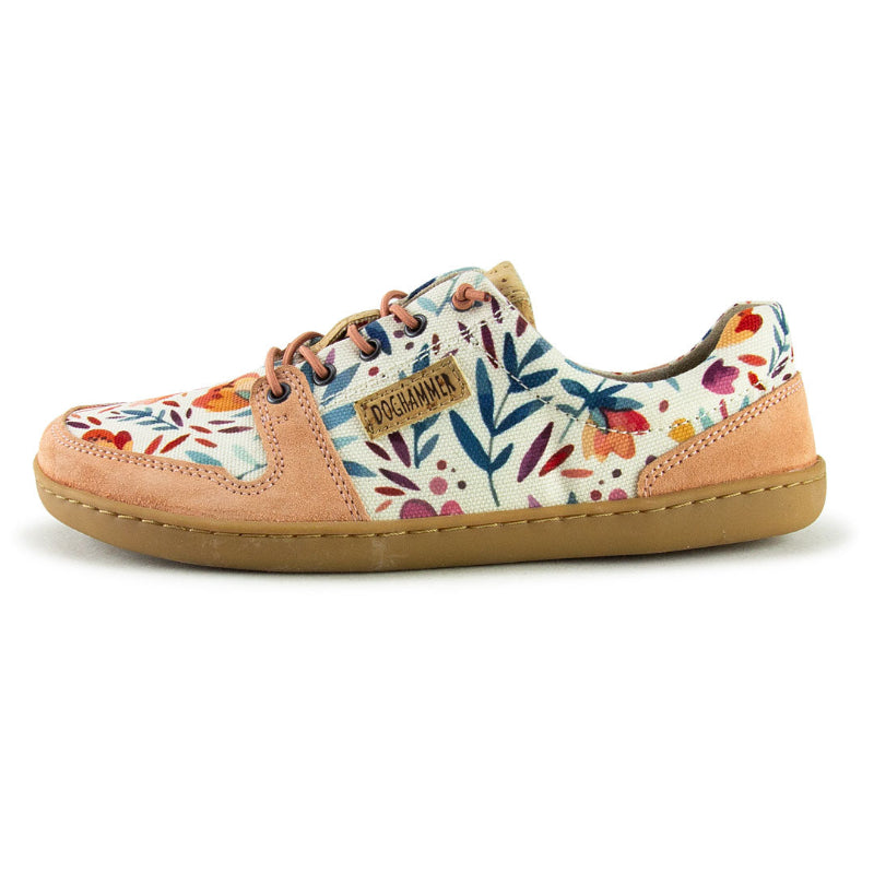 Leder- und Leinen-Obermaterial des Doghammer Terrar Urban Flower