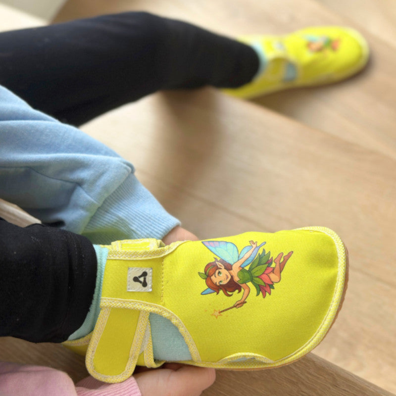 Kinder-Hausschuh Antal Rascal mit Fee-Motiv und Klettverschluss