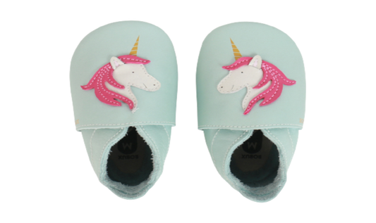 Bobux Soft Soles Stardust Aqua Shimmer