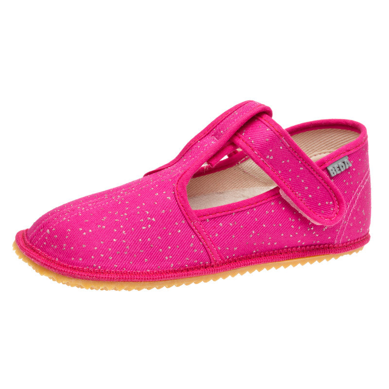 BEDA Hausschuhe Slim Pink Shine – leichter Barfuß-Hausschuh