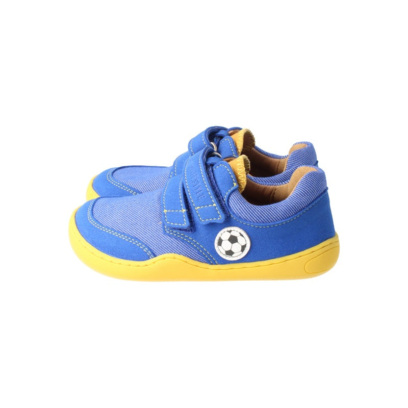 Klettverschluss Kinder Barfußschuh Fußball Motiv