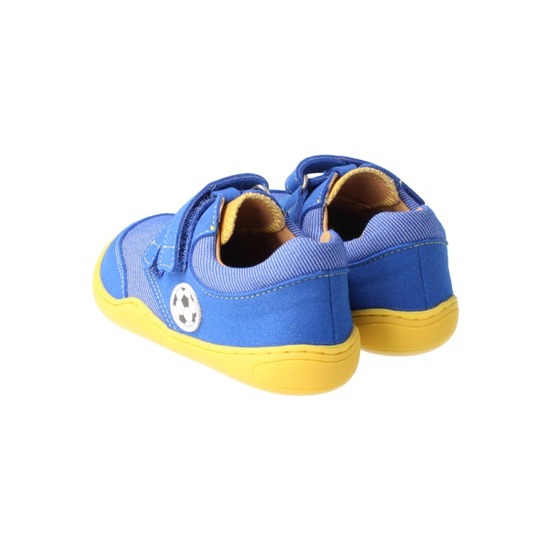 Klettverschluss Kinder Barfußschuh Fußball Motiv