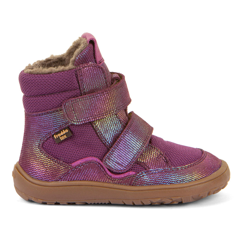 Froddo Barefoot Tex Winter Multicolor - Schnürung, Velourleder, Detail
