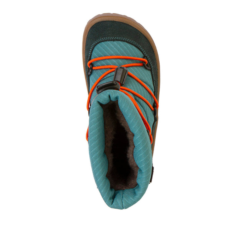 Froddo Barefoot Tex Track Wool Petroleum - Velourleder, Wolle, wasserdicht, Schneestiefel Kinder
oben