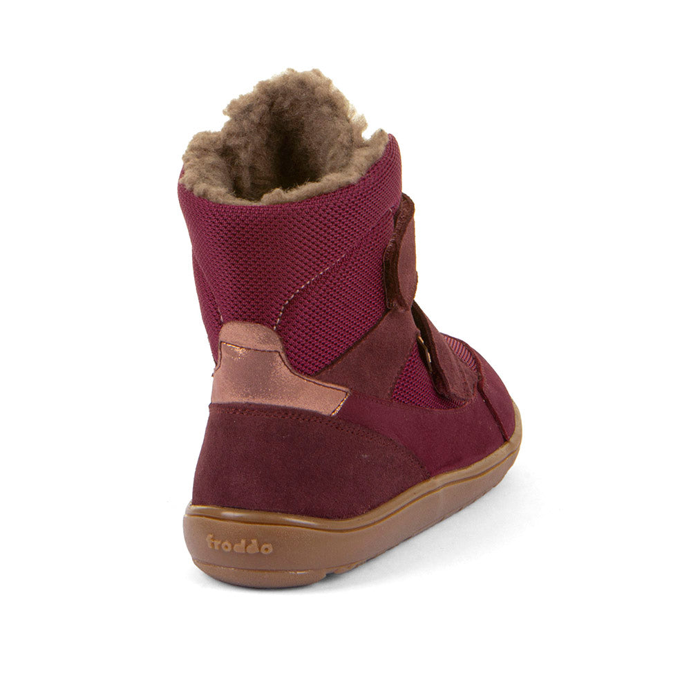 Froddo Barefoot Up Tex Winter Bordeaux, Kinder, hinten