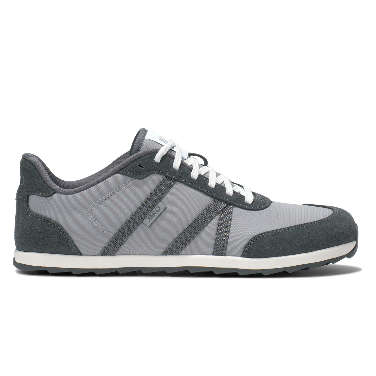 Xero Shoes Wynn Alloy Steel Gray Barfuß-Sneaker im Retro-Design