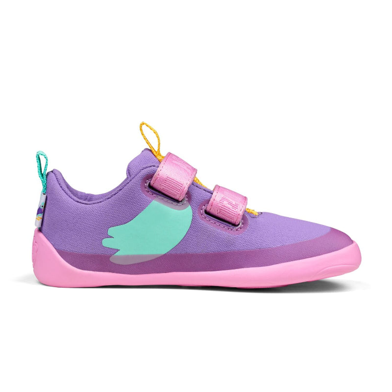 Tucan-Design auf dem Affenzahn Cotton Lucky Barfußschuh