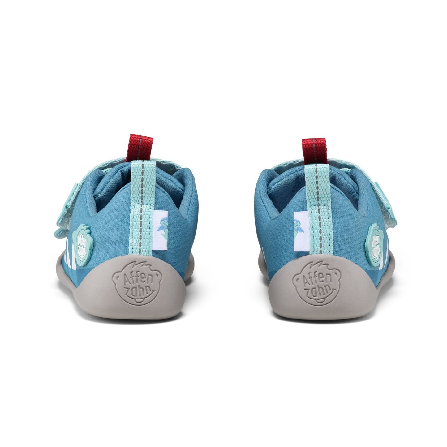 Affenzahn Sneaker Cotton Lucky Shark - Bio-Baumwolle, Klettverschluss, Barfußsneaker Kinder
