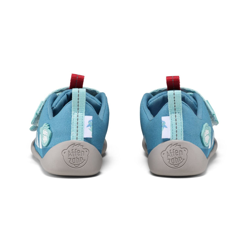 Affenzahn Sneaker Cotton Lucky Shark - Bio-Baumwolle, Klettverschluss, Barfußsneaker Kinder
