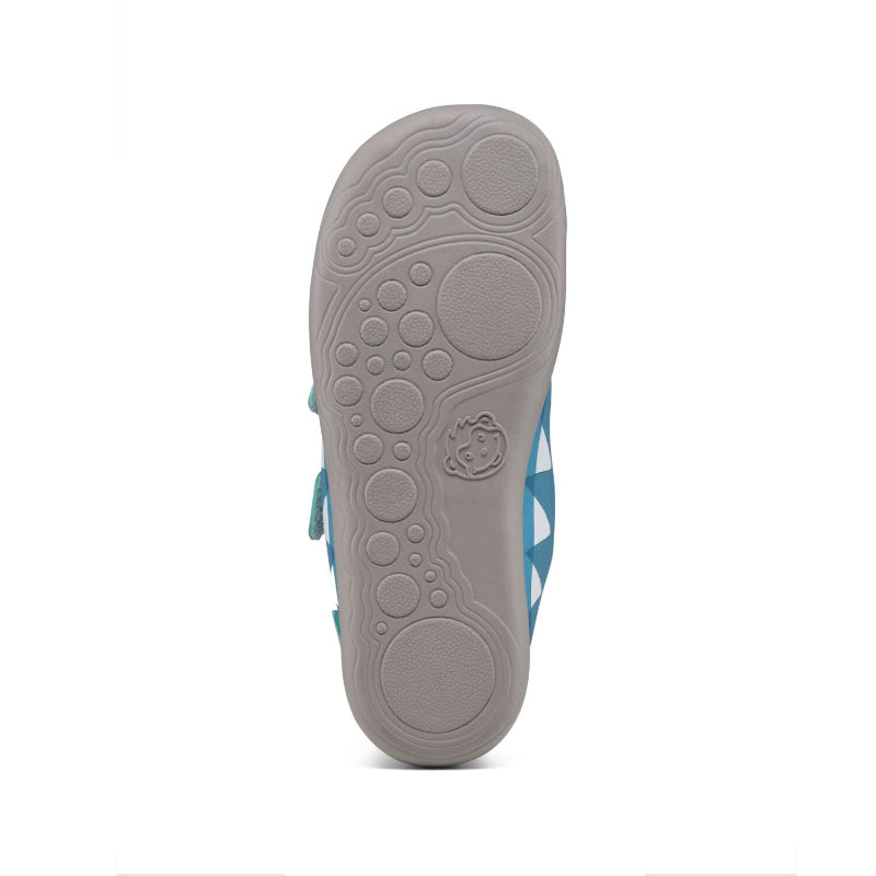 Affenzahn Sneaker Cotton Lucky Shark - Klettverschluss, Detail, Sohle
