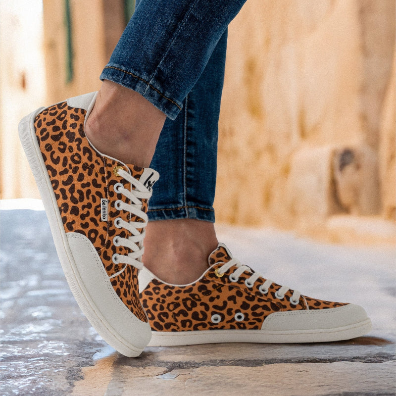 Be Lenka Rebound Leopard Barfuß-Sneaker mit Leopardenmuster