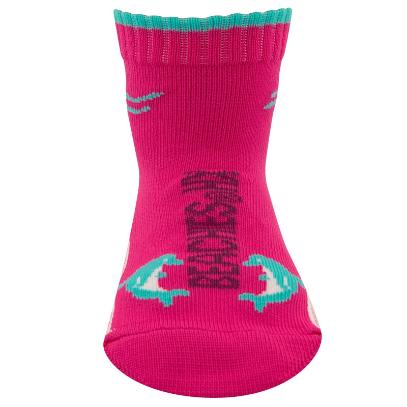 BEACHIES Kinder-Strandsocke Delfin Pink