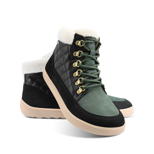 Be Lenka Olivia Black Dark Green Winterstiefel