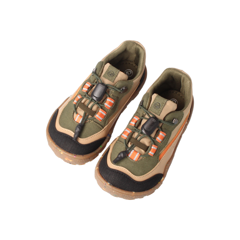 Blifestyle LandschildkrötenStyle Tex Khaki Barfuß-Wanderschuh für Kinder