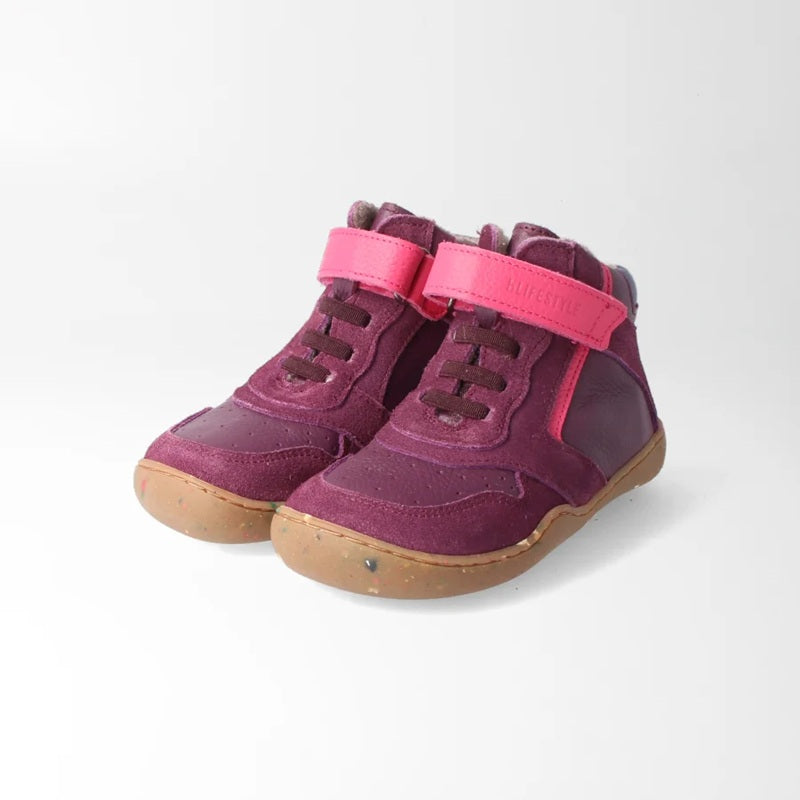 bLifestyle AnurafroschStyle Wool Pfaume Barfußschuh