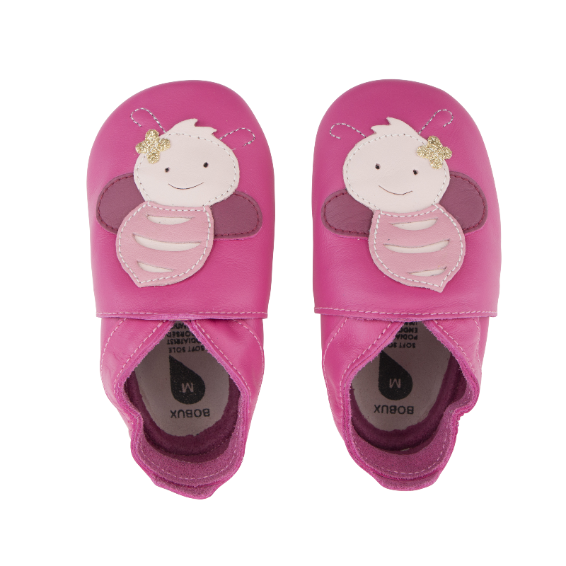 Bobux Soft Soles Pink Bee