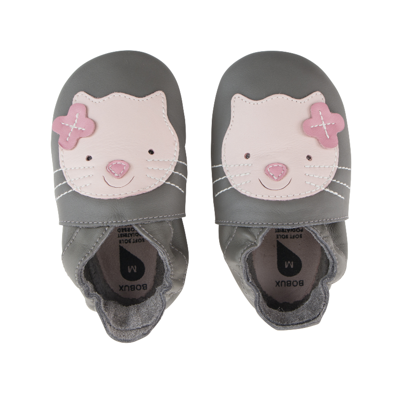 Bobux Soft Soles Grey Kitten