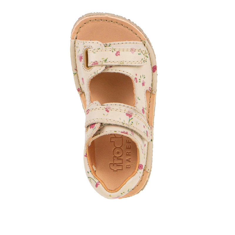 Chromfrei gegerbtes Leder der Froddo Barefoot Flexy Mini Flowers