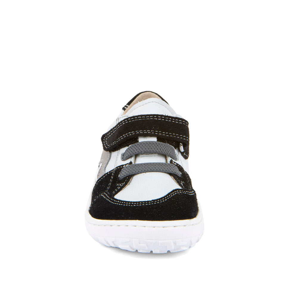 FRODDO Barefoot River White / Black – flexibler Barfuß-Ledersneaker