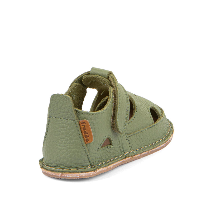 FRODDO Barefoot Stap Olive – Barfuß-Lederschuh
