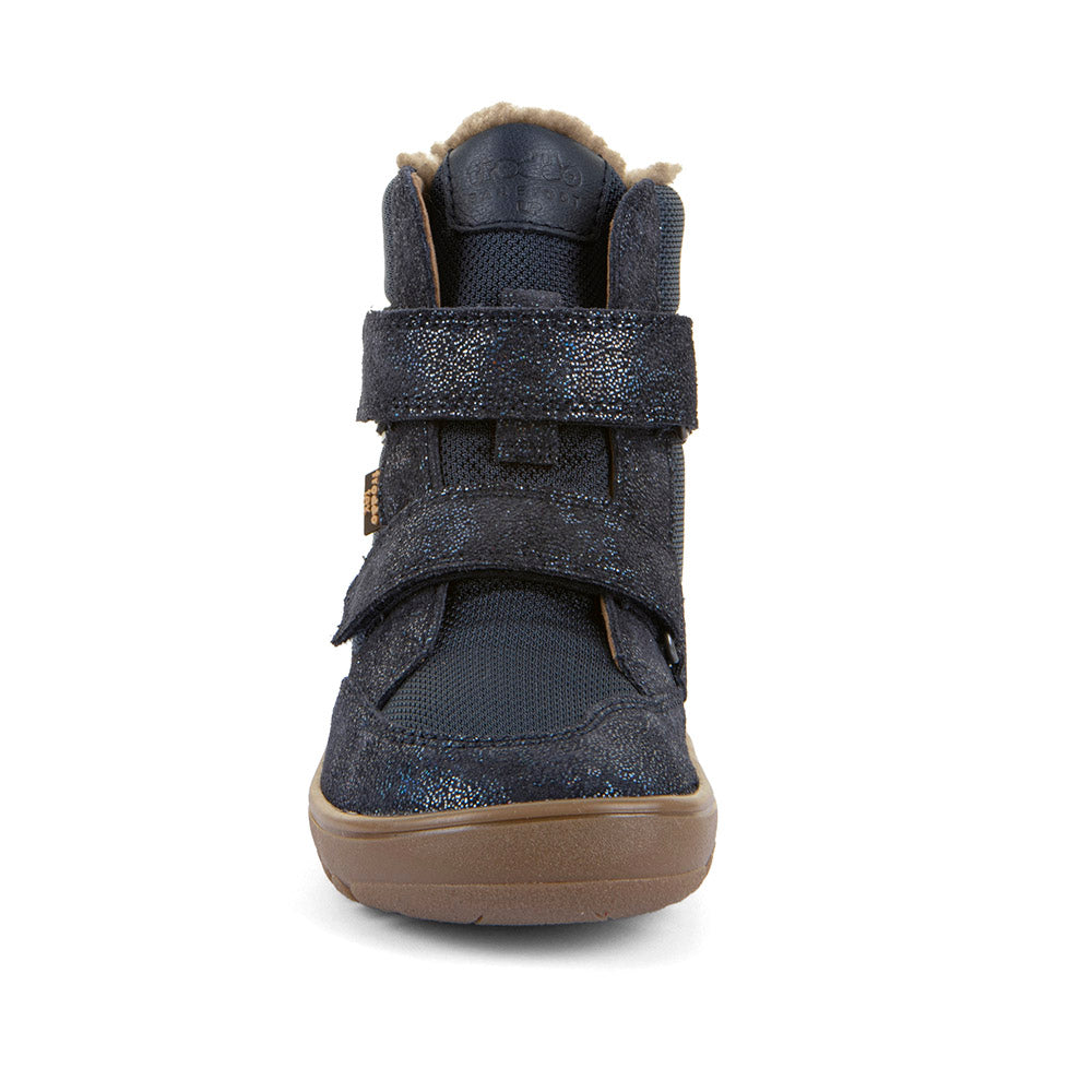 Warmer Barfuß-Winterstiefel für breite Kinderfüße
