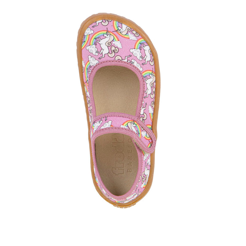 FRODDO Canvas Balletty White / Pink – leichter Barfußschuh
