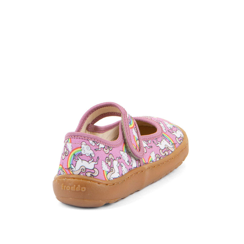 FRODDO Canvas Balletty White / Pink – leichter Barfußschuh