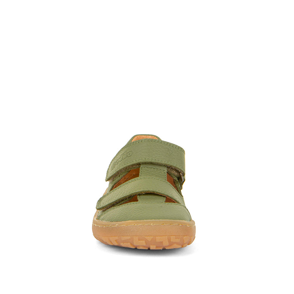 Chromfrei gegerbtes Leder der Froddo Barefoot Sandal Olive