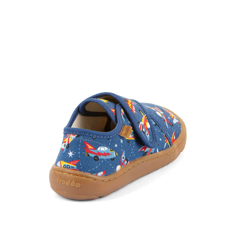 FRODDO Slippers Blue Electric – bequemer Barfuß-Hausschuh