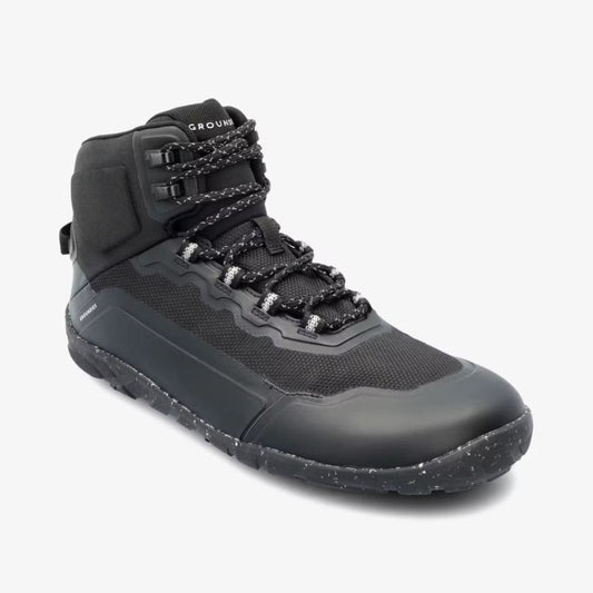 Groundies All Terrain High 2.0 Black Barfuß Wanderschuh