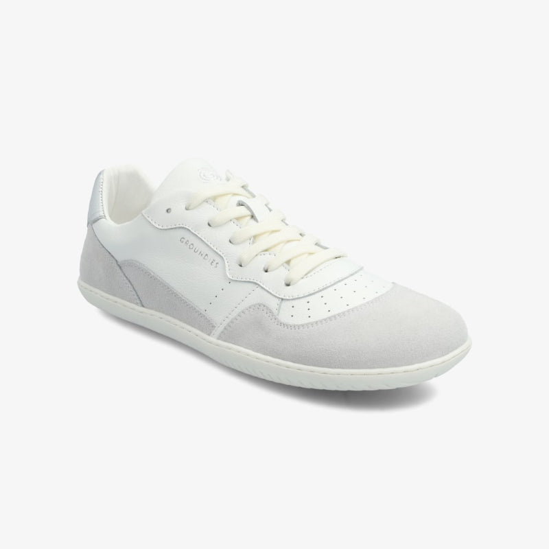 Groundies Nova GO1 White Silver Barfuß-Sneaker